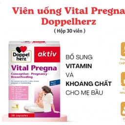 Doppelherz Vital Pregna (Hộp 30 viên) Viên uống vitamin bầu ,bổ sung vitamin và khoáng chất cho bà bầu <BUNBUN SHOP 1