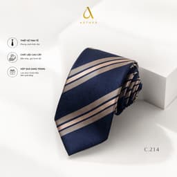Cà Vạt Nam 8cm Lụa Chống Nhăn Đa Dạng Mẫu Mã - Leo Hoang 9