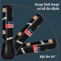 Trụ Đấm Bốc hơi 120cm Cho Bé, Giúp Rèn Luyện Thể Lực, Da PU Cao Cấp 5