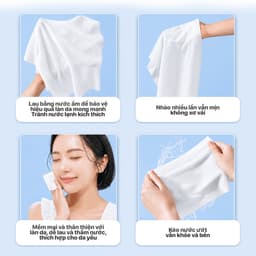 Combo 4 Bịch Khăn mặt khô TopGia Khăn tẩy trang dùng 1 lần,an toàn-lành tính phù hợp cho mọi làn da 7