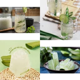 Thạch Nha Đam Aloka Giòn Thanh Mát Chế Biến Sẵn Túi 1Kg - Nha Đam Ăn Liền Topping Trà Sữa , dokhogiasi 6