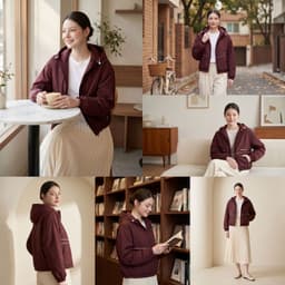 Áo Khoác Gió Nữ Elorie Gooan Chống Nắng Chống Nước, Áo Khoác Dù Nhẹ Thời Trang Ulzzang 9