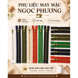Dây kéo quần Jean HKK 13cm 16cm đủ màu (12 sợi/1lố) 1