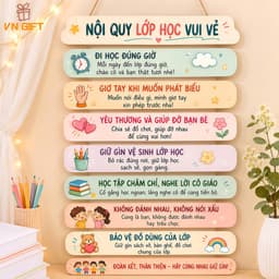 BẢNG GỖ TRANG TRÍ LỚP HỌC SIÊU DỄ THƯƠNG 2