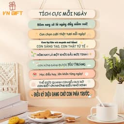 BẢNG GỖ TRANG TRÍ LỚP HỌC SIÊU DỄ THƯƠNG 3