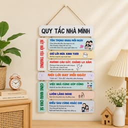 BẢNG GỖ TRANG TRÍ LỚP HỌC SIÊU DỄ THƯƠNG 7