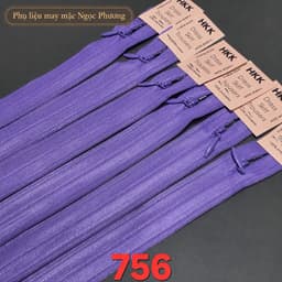 Dây kéo giọt lệ 25cm 40cm 50cm 60cm HKK (1 lố 12 sợi) 7