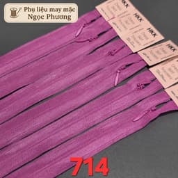 Dây kéo giọt lệ 25cm 40cm 50cm 60cm HKK (1 lố 12 sợi) 9