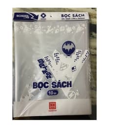 Túi 10c Bao bìa bọc bìa sách vở nilon bọc sách giáo khoa vở bài tập vở ôly chương trình mới 2