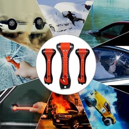 Búa thoát hiểm đục kiếng cao cấp có đế, búa cứu hộ an toàn cho xe hơi, búa phá kính ô tô, cửa sổ cắt dây an toàn 3
