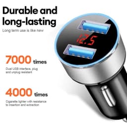 Tẩu sạc nhanh giá rẻ 2 cổng USB thích hợp cho mọi dòng xe ô tô 3