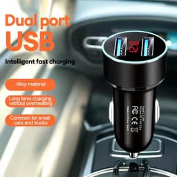 Tẩu sạc nhanh giá rẻ 2 cổng USB thích hợp cho mọi dòng xe ô tô 2