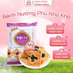 [DATE 1/2027] Bánh Nướng Phủ Nho Khô Heike-pie Sanritsu Hàng Nhật nội địa (Gói 11 Cái) 1