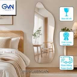 Gương hạt đậu không viền, gương soi toàn thân decor phòng ngủ shop quần áo 70x168cm 7