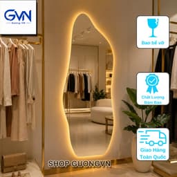 Gương hạt đậu không viền, gương soi toàn thân decor phòng ngủ shop quần áo 70x168cm 4