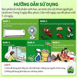 Xịt Kiến Gián Mối Mọt Đa Năng Sinh Học INDEXBIO 500ml – Loại Bỏ Côn Trùng Hiệu Quả, Lành Tính 6