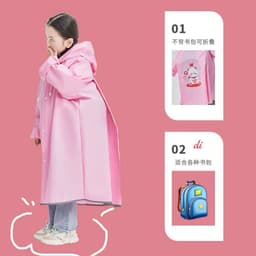 🌧️ ÁO MƯA TRẺ EM CÓ KÍNH CHE MẶT – CHỐNG MƯA, CHỐNG GIÓ HIỆU QUẢ 🌧️ 2