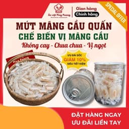 Mứt Mãng Cầu Hiệu Loan, Mứt Mãng Cầu Có Hạt - Vị Ngọt Dịu, Dẻo Mềm, Chế Biến Thủ Công, Mứt Biếu Tết 1