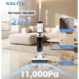 Máy hút bụi lau sàn Kalite H8 Pro, Lực Hút 11000PA Pin Hoạt Động Dài, Hàng Chính Hãng 2