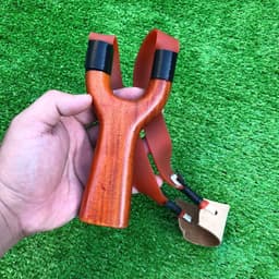 bộ Ná cao su gỗ căm xe tặng kèm 1 dây sỏi đá dày 2mm dài 25cm 8