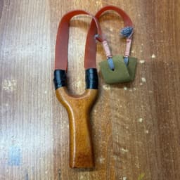 bộ Ná cao su gỗ căm xe tặng kèm 1 dây sỏi đá dày 2mm dài 25cm 3