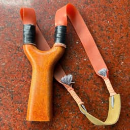 bộ Ná cao su gỗ căm xe tặng kèm 1 dây sỏi đá dày 2mm dài 25cm 1