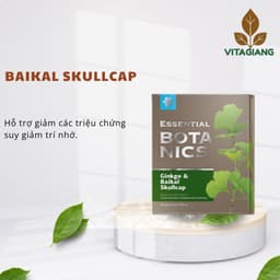 [ Hỗ trợ trí nhớ] Thực phẩm bảo vệ sức khỏe Essential Botanics Ginkgo & Baikal skullcap – 30 viên 2