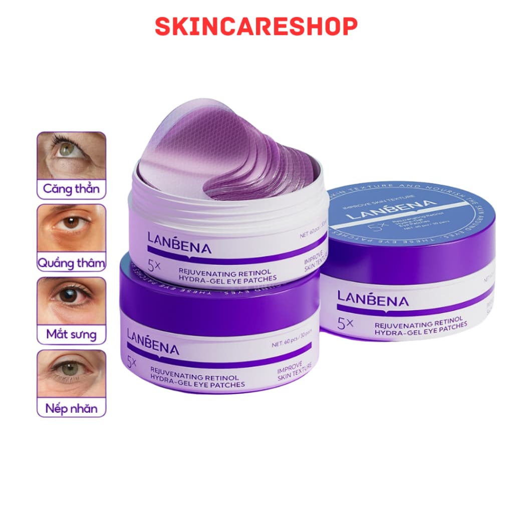 Mặt Nạ Cho Vùng Da Mắt Retinol Lanbena Rejuvenating Retinol Hydra-gel Eye Patches 60g SKINCARESHOP