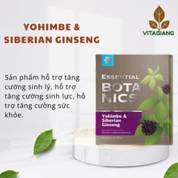 [Hỗ trợ nam giới] Thực phẩm bảo vệ sức khỏe Essential Botanics Yohimbe & Siberian ginseng – 30 viên 2