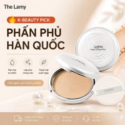 Phấn Phủ Kiềm Dầu GEO Trắng Sempre Happy & Please Pact 22g Hàn Quốc –Lớp Nền Siêu Mỏng Nhẹ, Lâu Trôi 1