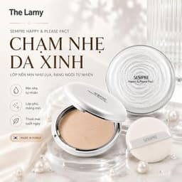 Phấn Phủ Kiềm Dầu GEO Trắng Sempre Happy & Please Pact 22g Hàn Quốc –Lớp Nền Siêu Mỏng Nhẹ, Lâu Trôi 5