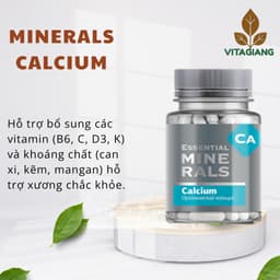 [ Bổ sung canxi hỗ trợ xương ] Thực phẩm bảo vệ sức khỏe Essential Minerals Calcium 1