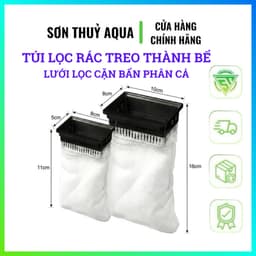 Túi Lọc Rác Treo Thành Hồ Cá Thủy Sinh Lưới Lọc Cặn Bẩn Phân Cá Thức Ăn Thừa Dễ Vệ Sinh Bể Cá Cảnh 2