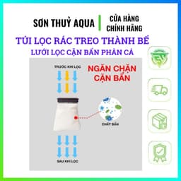 Túi Lọc Rác Treo Thành Hồ Cá Thủy Sinh Lưới Lọc Cặn Bẩn Phân Cá Thức Ăn Thừa Dễ Vệ Sinh Bể Cá Cảnh 5