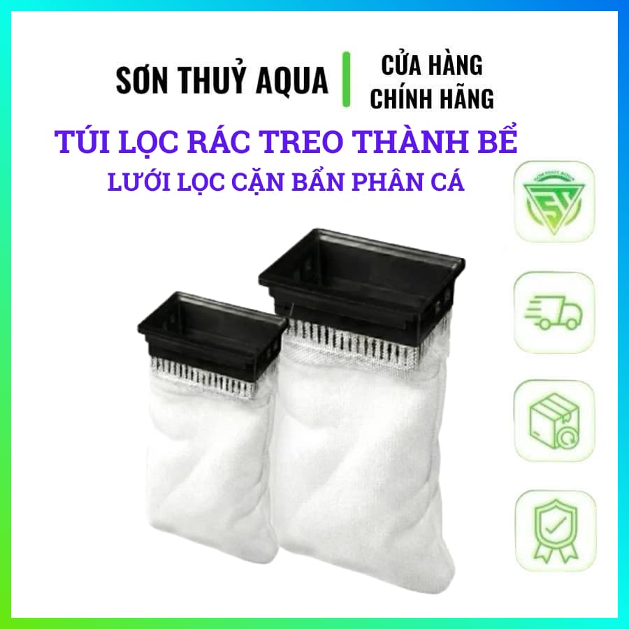 Túi Lọc Rác Treo Thành Hồ Cá Thủy Sinh Lưới Lọc Cặn Bẩn Phân Cá Thức Ăn Thừa Dễ Vệ Sinh Bể Cá Cảnh