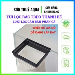 Túi Lọc Rác Treo Thành Hồ Cá Thủy Sinh Lưới Lọc Cặn Bẩn Phân Cá Thức Ăn Thừa Dễ Vệ Sinh Bể Cá Cảnh 3