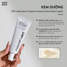 Kem Dưỡng Keo Ong CNP Laboratory Propolis Ampule Active Shot Cream 75ml Phục Hồi Cấp Ẩm Sâu Cho Mọi Loại Da 9