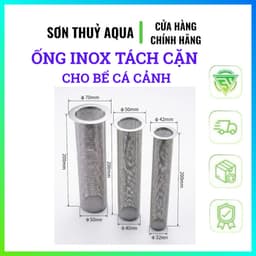 Ống Inox Tách Cặn Cho Bể Cá | Inox Chống Gỉ Cao Cấp | Phụ Kiện Lọc Hồ Cá Thẩm Mỹ 2