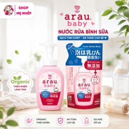 Nước rửa bình sữa ARAU BABY an toàn cho bé Chai 500ml-Túi 450ml 2