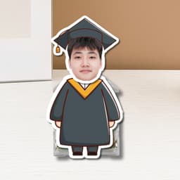 Quà tốt nghiệp, quà tặng học sinh - standee lắc đầu in theo yêu cầu hoạ tiết tốt nghiệp dễ thương 2