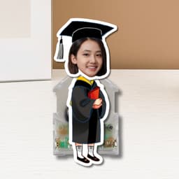 Quà tốt nghiệp, quà tặng học sinh - standee lắc đầu in theo yêu cầu hoạ tiết tốt nghiệp dễ thương 3