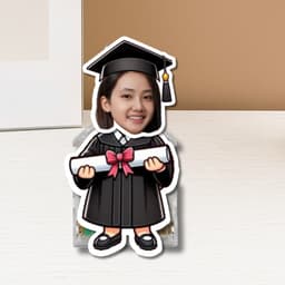 Quà tốt nghiệp, quà tặng học sinh - standee lắc đầu in theo yêu cầu hoạ tiết tốt nghiệp dễ thương 5
