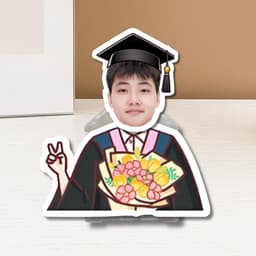Quà tốt nghiệp, quà tặng học sinh - standee lắc đầu in theo yêu cầu hoạ tiết tốt nghiệp dễ thương 8
