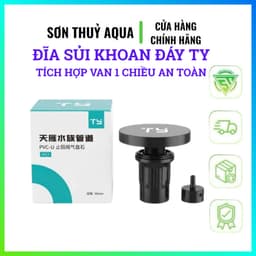 Đĩa sủi khoan đáy bể cá TY - Tích hợp van 1 chiều an toàn, tiện lợi, giải quyết dây dợ lằng nhằng 1