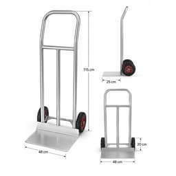 Xe đẩy hàng 2 bánh (3 nan dọc),Xe đẩy tiện lợi , dễ dàng sử dụng, xe chở hàng hóa nông sản chịu tải 250 kg, 2
