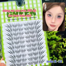 Mi Cụm San Hô K19 Xòe Ôm Dáng Mắt Độ Dài 11-13mm GREEN Thủy Mi 3