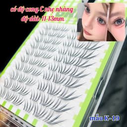 Mi Cụm San Hô K19 Xòe Ôm Dáng Mắt Độ Dài 11-13mm GREEN Thủy Mi 4