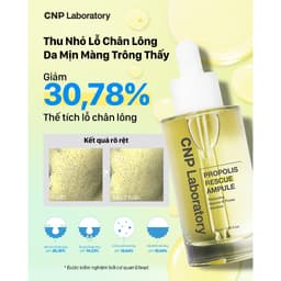 Tinh Chất Keo Ong CNP Laboratory Propolis Rescue Ampule 50ml Serum Phục Hồi Da Dầu Mụn Làm Dịu Da Sau Treatment 7
