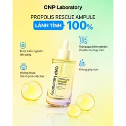 Tinh Chất Keo Ong CNP Laboratory Propolis Rescue Ampule 50ml Serum Phục Hồi Da Dầu Mụn Làm Dịu Da Sau Treatment 4
