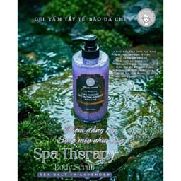 Sữa Tắm Tẩy Tế Bào Chết 2In1 Hello Morning Hương Hoa Lavender 500ml - Muối Biển, Sáng Da Mịn Màng 9